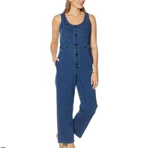 NWT Frayed Harlow Baggy Jumpsuit Denim‎ Women's Medium